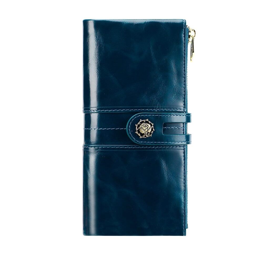 2999 RFID Blocking Wallet Soft Leather Clutch Money Purse Slim Card Holder